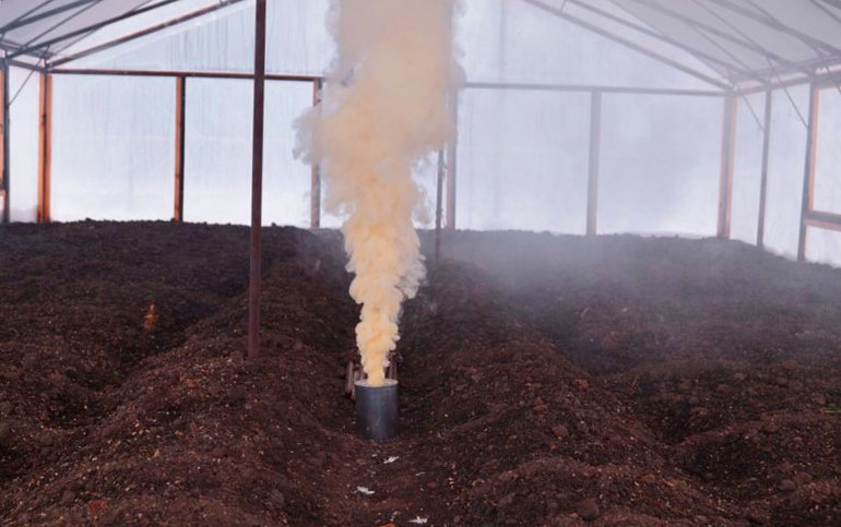 온실 연기 처리