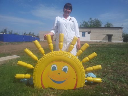 자동차 타이어에서 나오는 태양