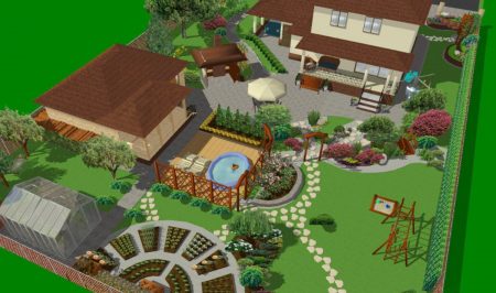 6에이커 규모의 여름 별장 부지 설계