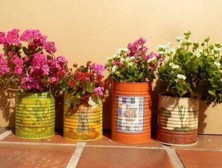 병으로 만든 꽃병