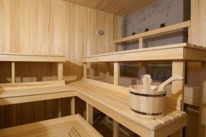 욕실 배치, 별도의 세면실과 스팀룸