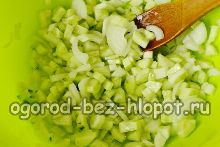 모든 야채를 섞다