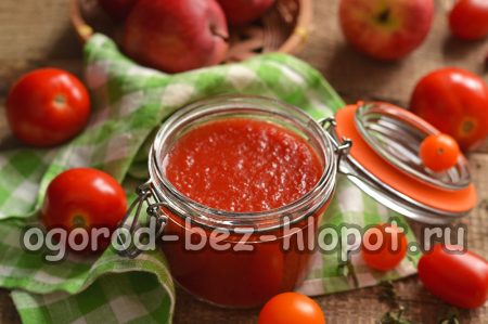 토마토와 사과 케첩