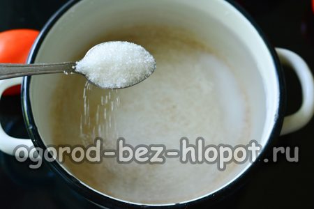 설탕을 첨가하다