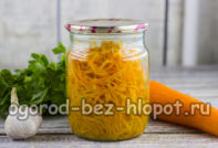 겨울철을 위한 한국식 당근 병