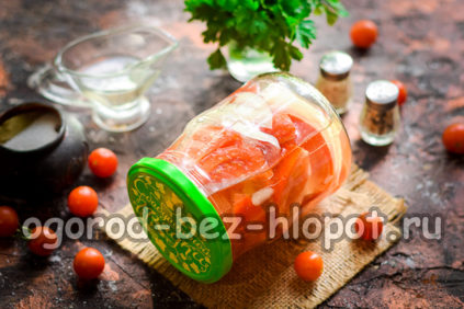 겨울철 토마토 조각