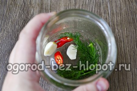 병에 채소를 넣다