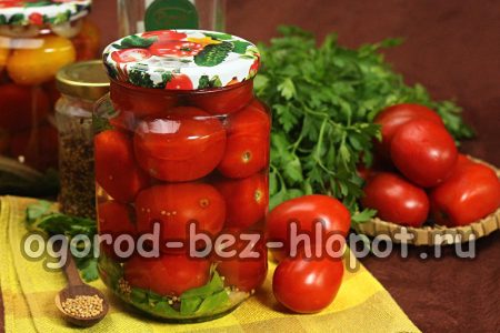 겨자를 곁들인 토마토