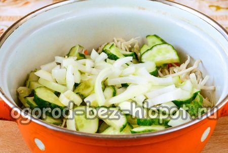 양파와 오이를 추가하세요