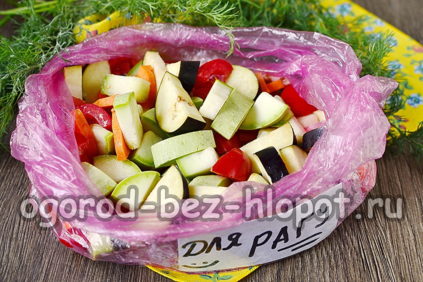 야채 스튜를 위한 냉동