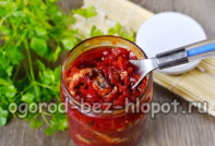 야채를 곁들인 카펠린