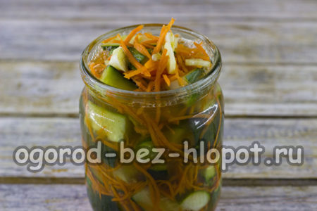 병에 샐러드를 채우다