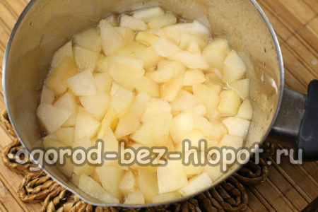 사과는 삶아졌다