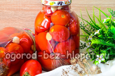 겨울철 절인 토마토