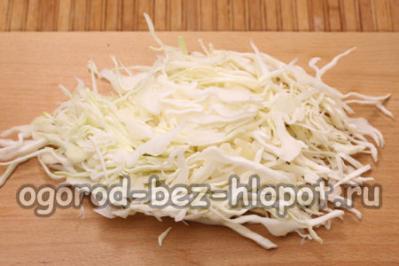 양배추를 잘게 썬다