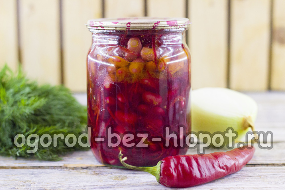 비트와 콩 샐러드