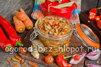 버섯을 곁들인 양배추 솔얀카