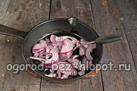 붉은 양파를 볶다