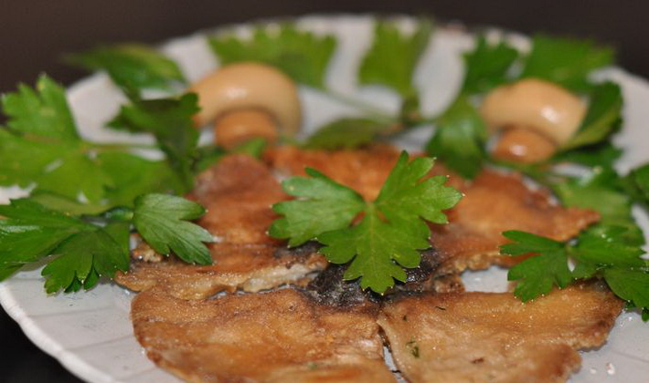 빵가루에 묻힌 버섯