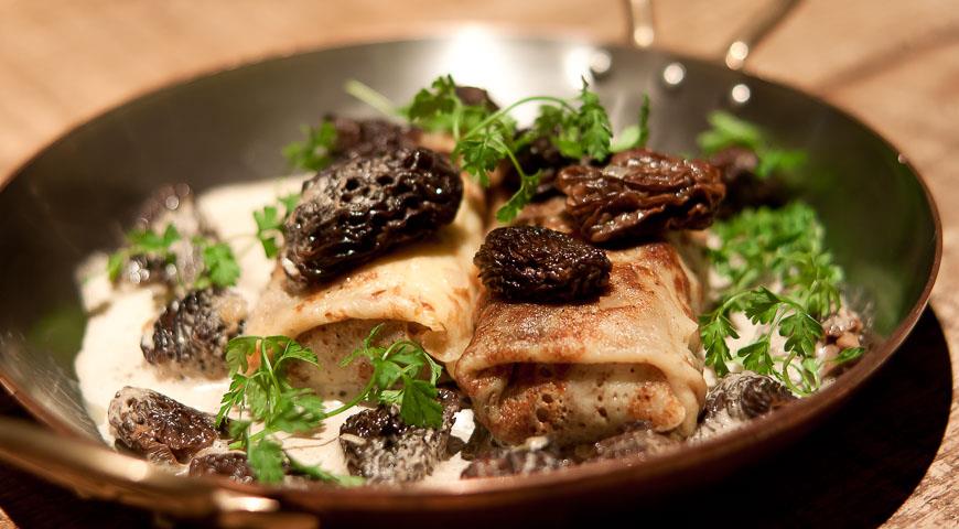 모렐 버섯 팬케이크