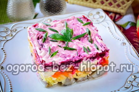 모피 코트 아래의 청어