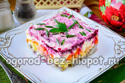 모피 코트 아래의 청어