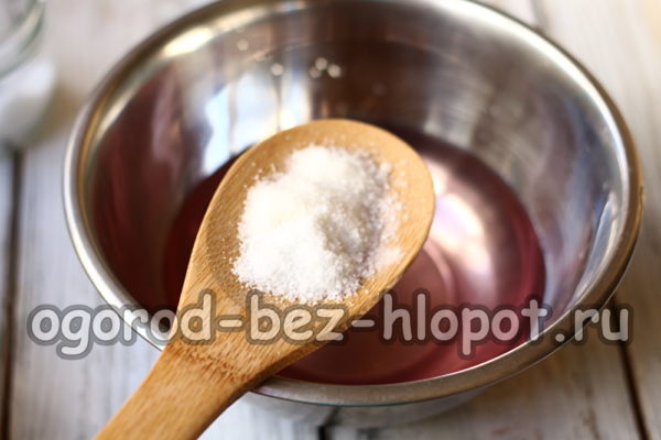 소금과 설탕을 첨가하세요