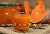 오렌지가 들어간 호박 주스