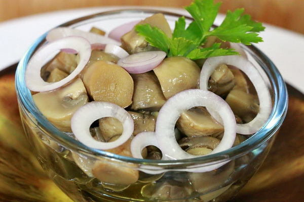 소금에 절인 우산버섯