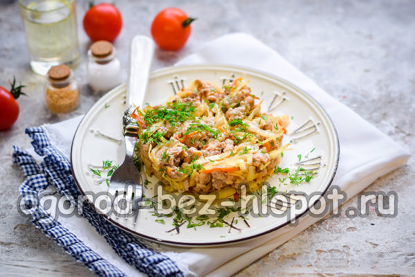 다진 고기로 끓인 양배추는 정말 맛있어요