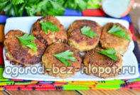 다진 고기를 넣은 양배추 커틀릿