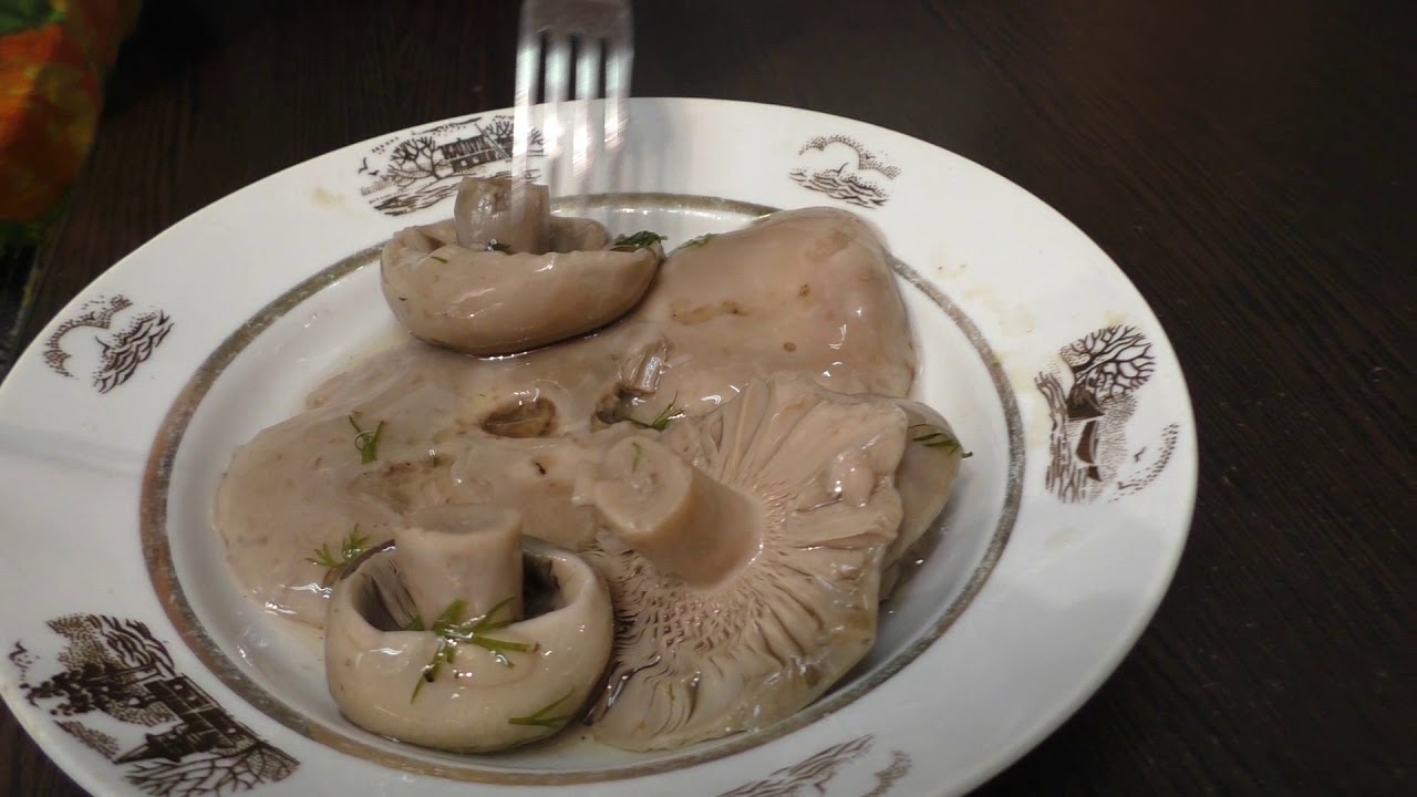 삶은 러슐라 버섯