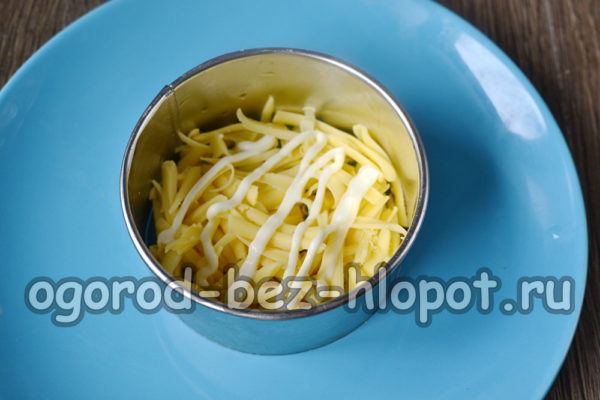 강판 치즈 한 층