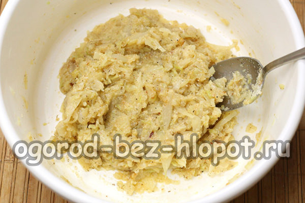 커틀릿용 양배추 혼합물