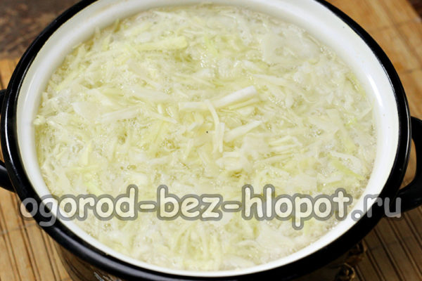 양배추를 데치다