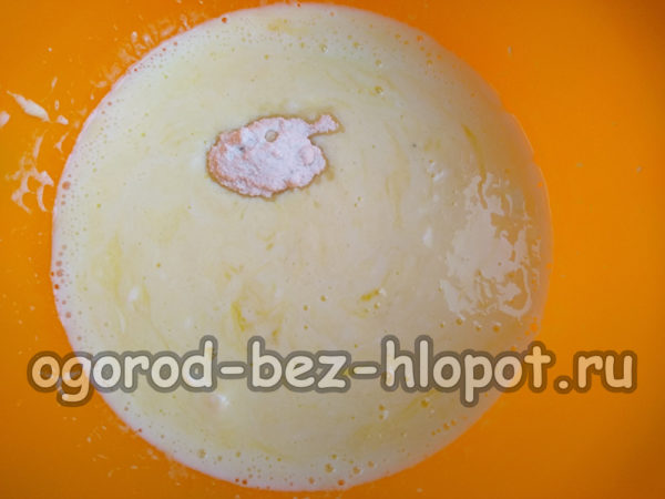 베이킹파우더를 첨가하다