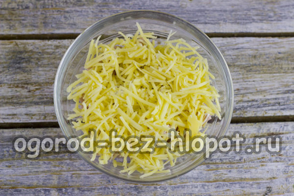 강판 치즈 한 층