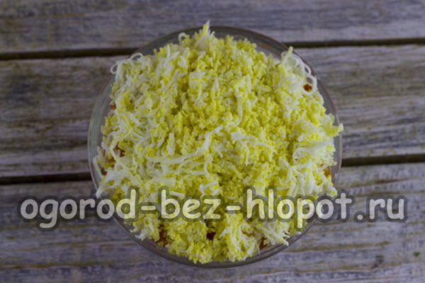 삶은 달걀 한 층