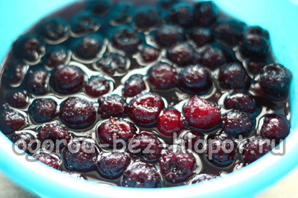 체리에서 주스가 나왔다