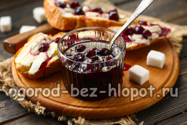 씨앗이 들어간 기성 체리 잼