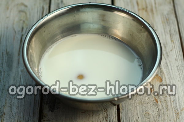 크림과 계란을 섞다