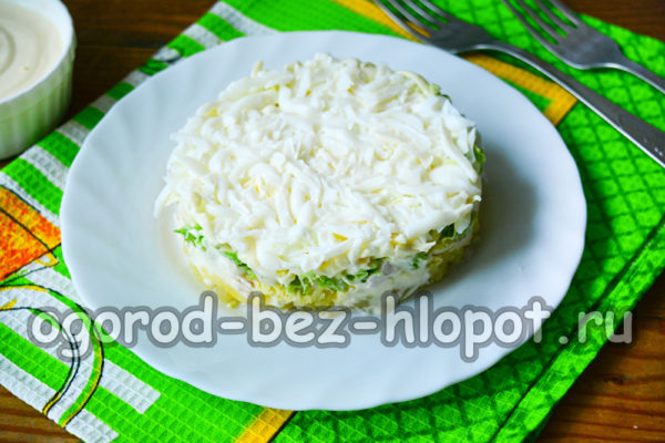 신부 샐러드가 준비되었습니다