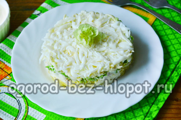 양배추 장미로 샐러드를 장식하다