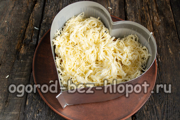 강판 치즈 한 층