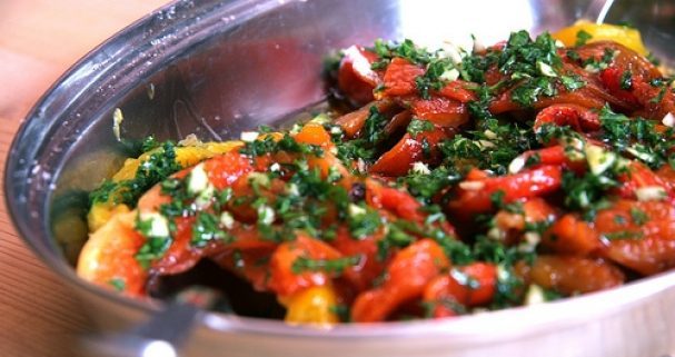 구운 고추 샐러드