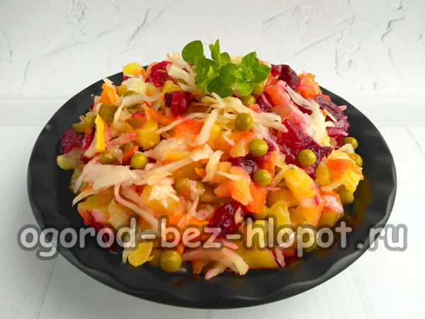 비네그레트를 접시에 담다