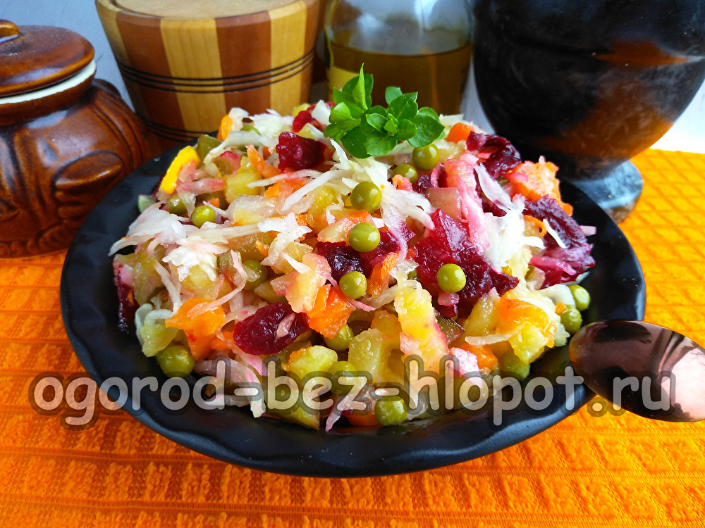 자우어크라우트를 곁들인 비네그레트