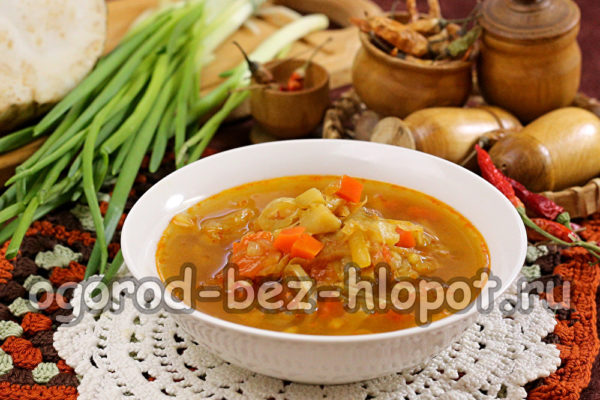 지방 연소 수프가 준비되었습니다