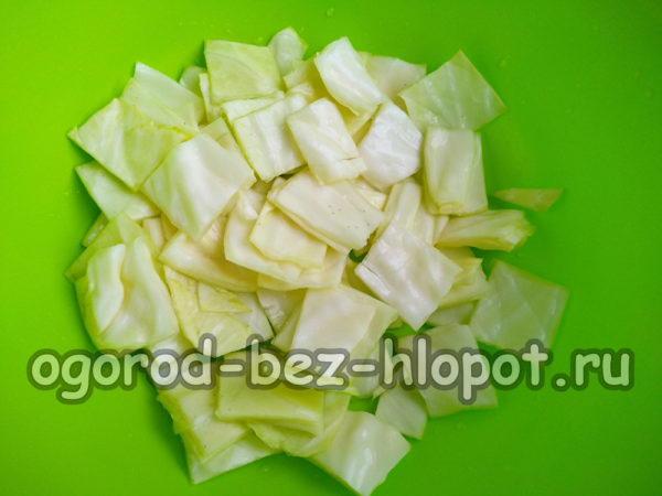 양배추를 다지다