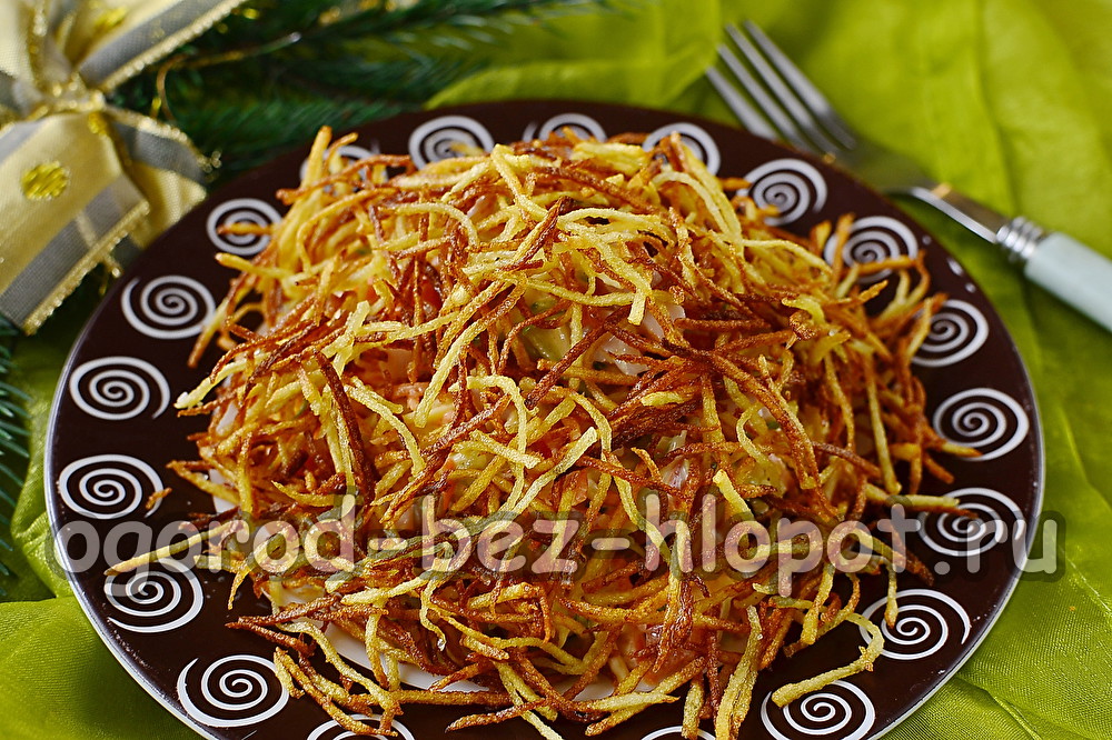 한국산 당근을 곁들인 개미집 샐러드